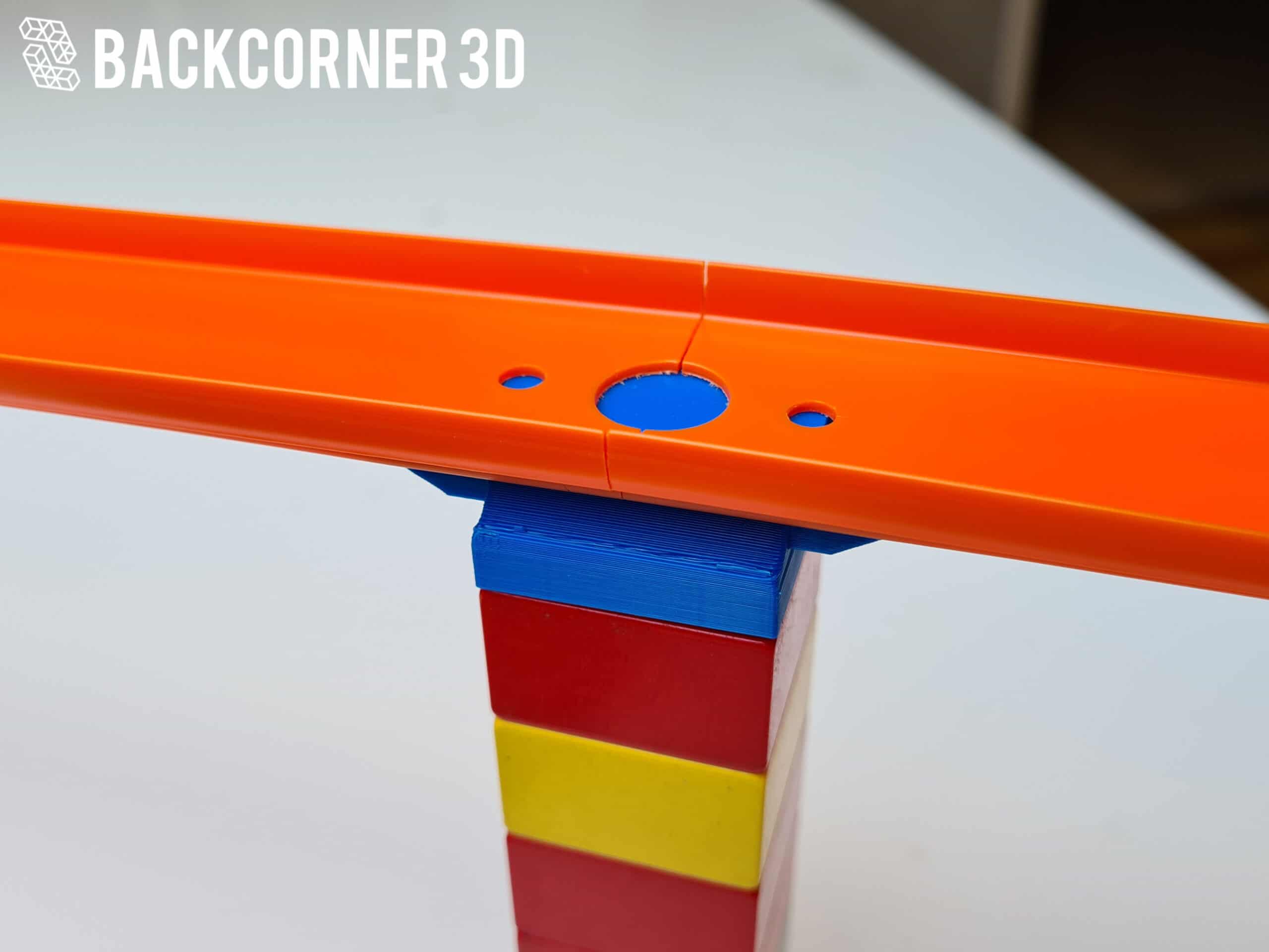 Hot Wheels Track Connector - Backcorner 3D