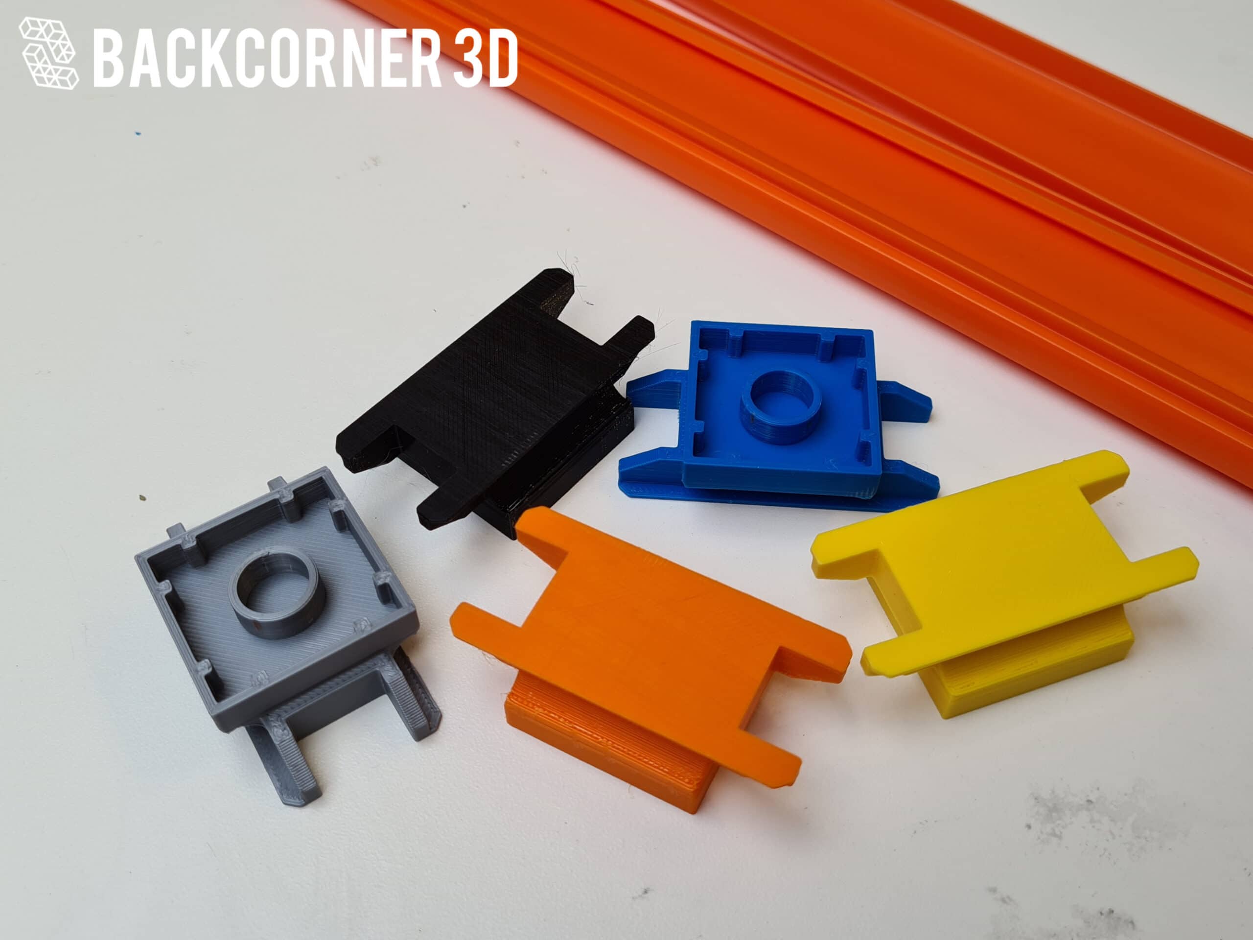 Hot Wheels Track Connector - Backcorner 3D